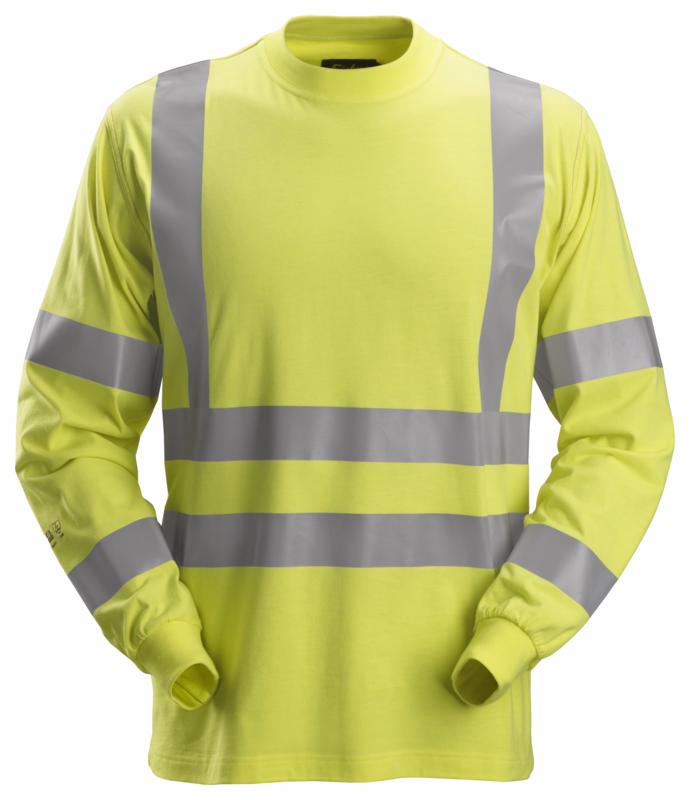 T-shirt langærmet Hi-vis 2461 gul, str. XL