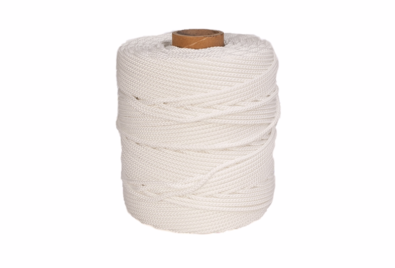 Nylonsnor Hvid X-flet m/hjerte 4,0mm x 220m