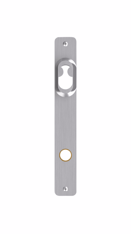 Langskilt smal RS 235x35x2mm cyl 9mm Rokoko cc115mm 7390.08