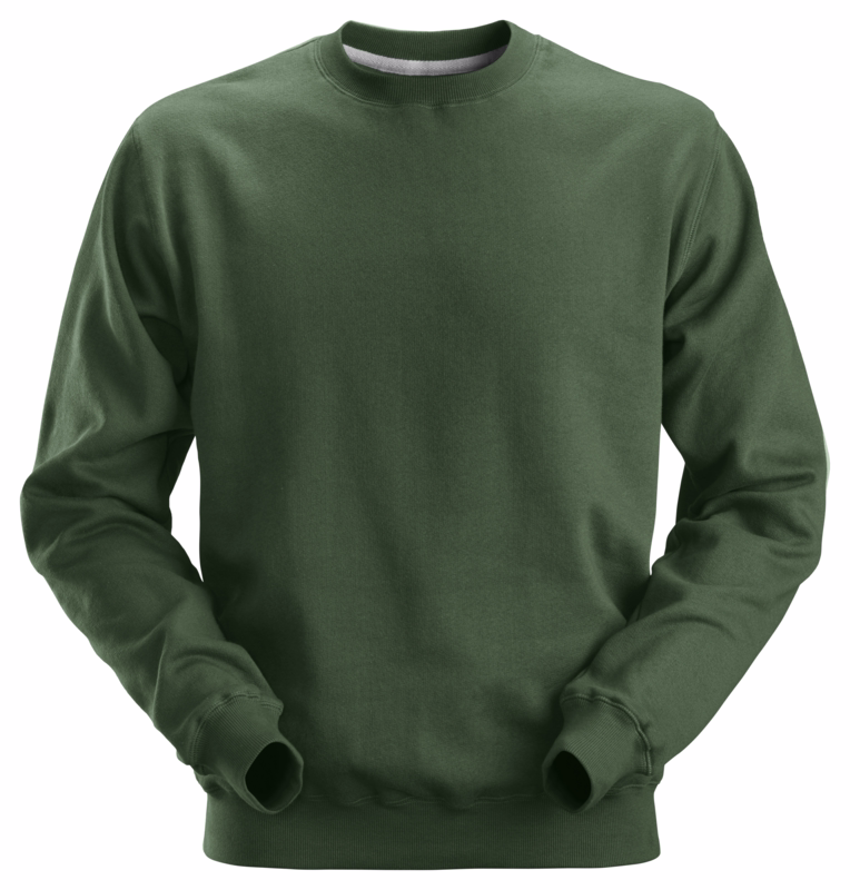 Sweatshirt 2810 skovgrøn, str. L