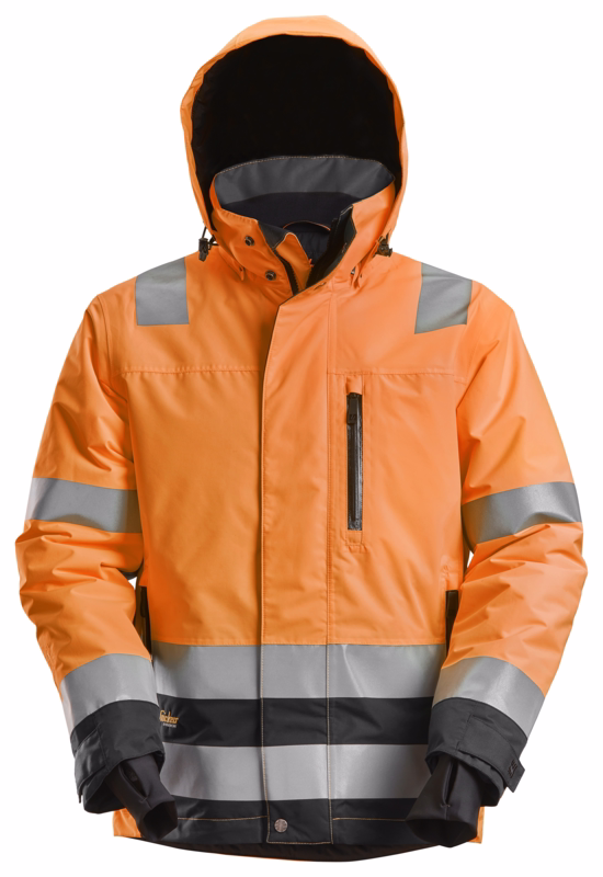 Vinterjakke 1132 Hi-vis orange/sort, str. 3XL