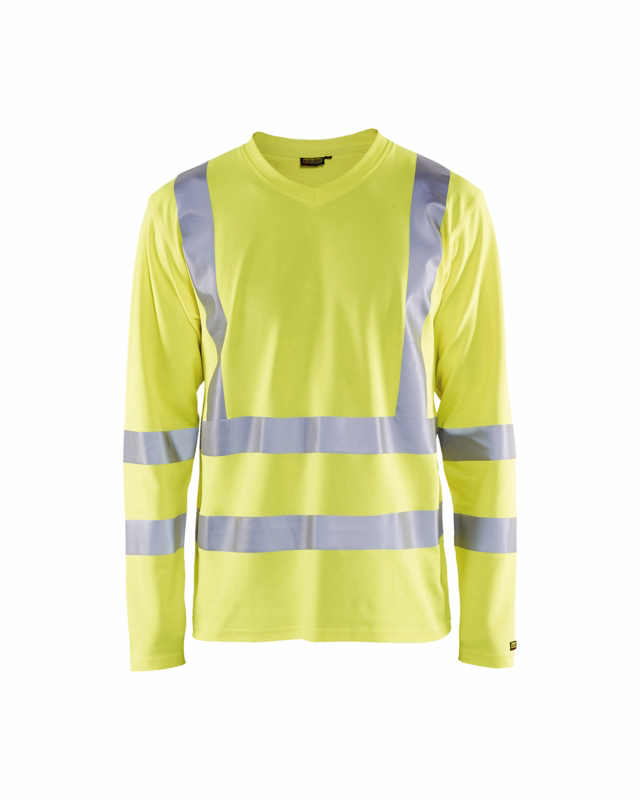 T-shirt L/Æ Hi-vis 3381 gul, str. 2XL