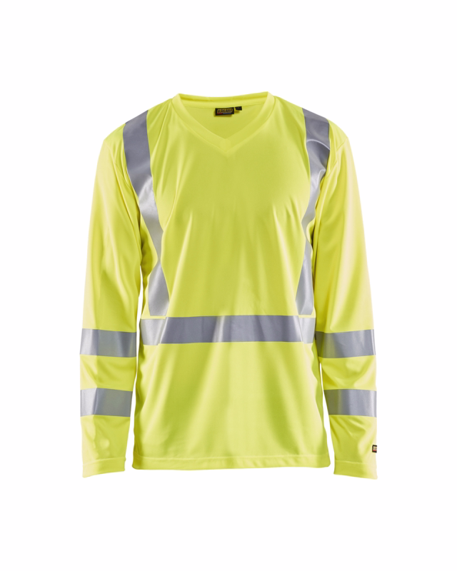 T-shirt L/Æ Hi-vis 3383 gul, str. L