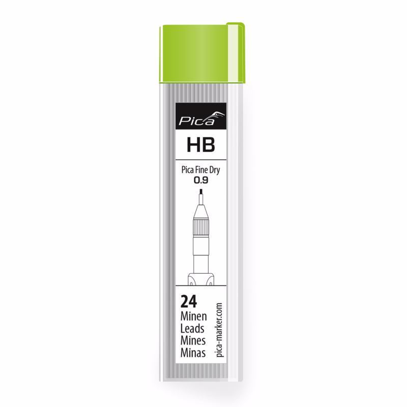 Grafitstift Fine-Dry refill set HB hård, á 24 stk