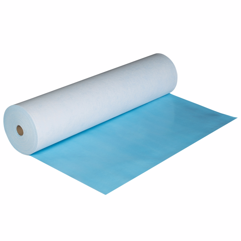 Afdækningsfilt lyseblå Evapo, selvklæb 1,00x25 mtr