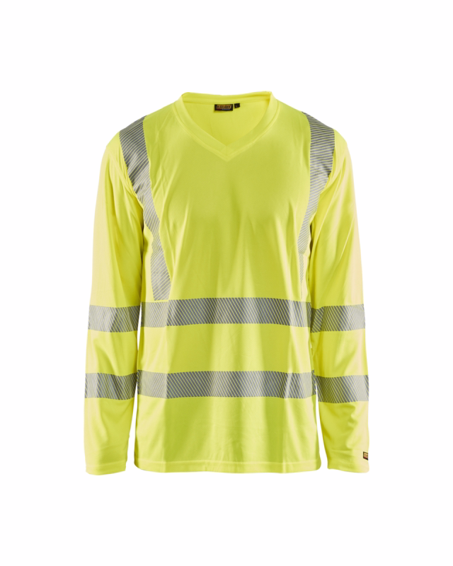 T-shirt L/Æ Hi-vis 3385 gul, str. XL