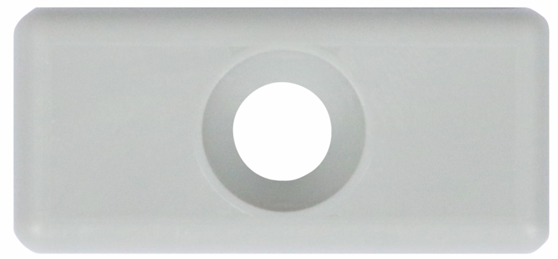 Afstandsklods til døre 7,2x16x35mm grå plast