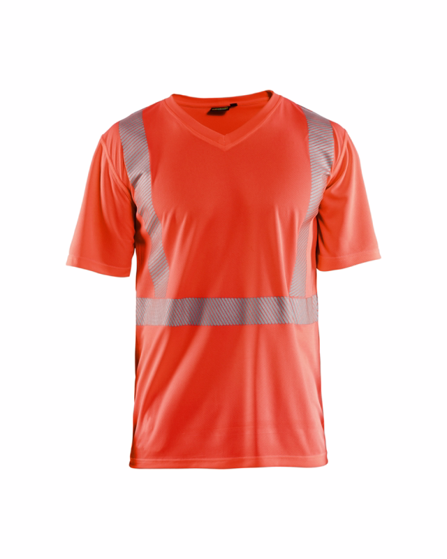 T-shirt Hi-vis 3386 rød, str. 3XL