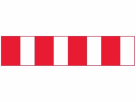  - Spærrebom O45, 50 x 250 cm - u/kroge