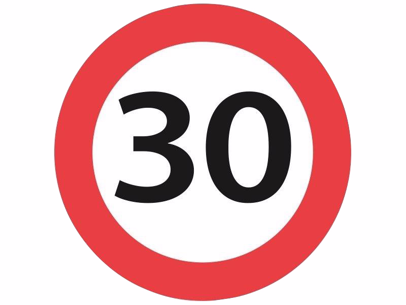 Forbudstavle C55 40 km