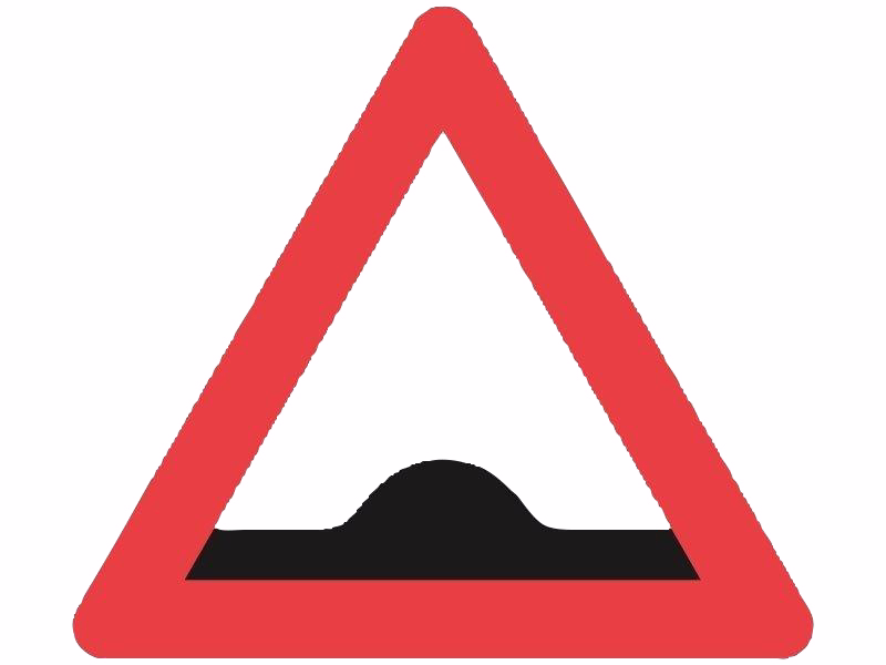 Advarselstavle A36 - Bump - 70 cm