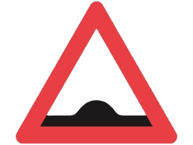  - Advarselstavle A36 - Bump - 70 cm