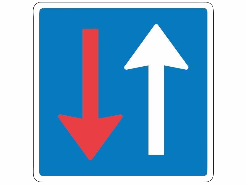 Vigepligtstavle B19 Modkørende holder