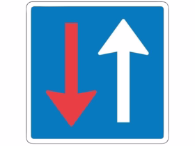  - Vigepligtstavle B19 Modkørende holder