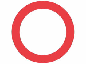  - Forbudstavle C21 Kørsel i begge retn.