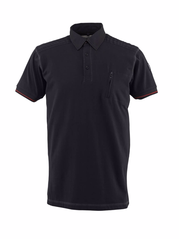 Poloshirt 50351 sort, str. XL