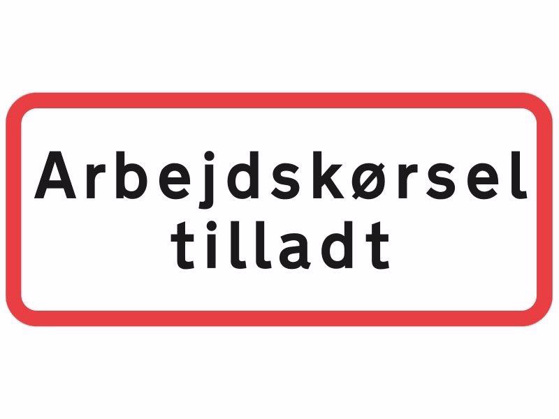 Undertavle UC20.8 Arbejdskørsel tilladt