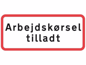  - Undertavle UC20.8 Arbejdskørsel tilladt