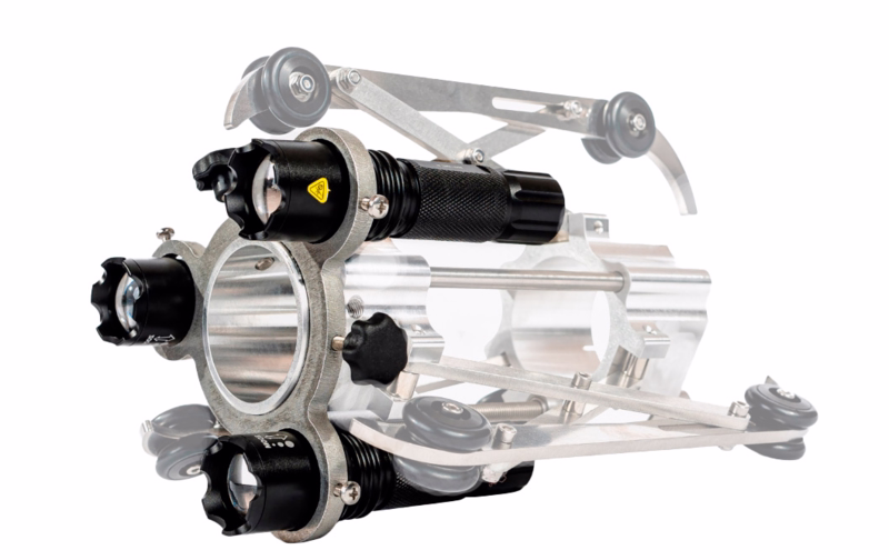 LED-lys til justerbar slæde m/hjul