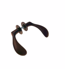  - Dørgreb mess brun Arne Jacobsen 97mm massiv cc30, 33-59