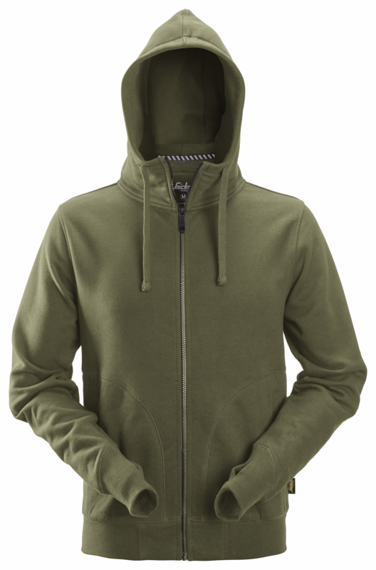 Hættetrøje 2890 khaki grøn, str. XL